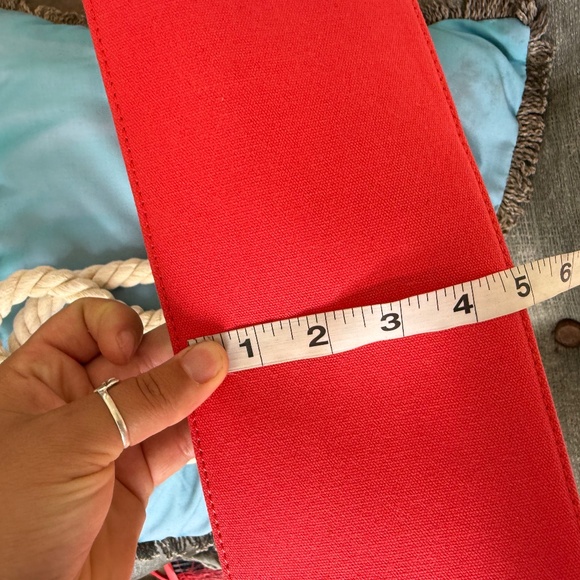 NWT Spartina 449 Boho Beach Tote Linen & Leather Floral - Picture 12 of 15